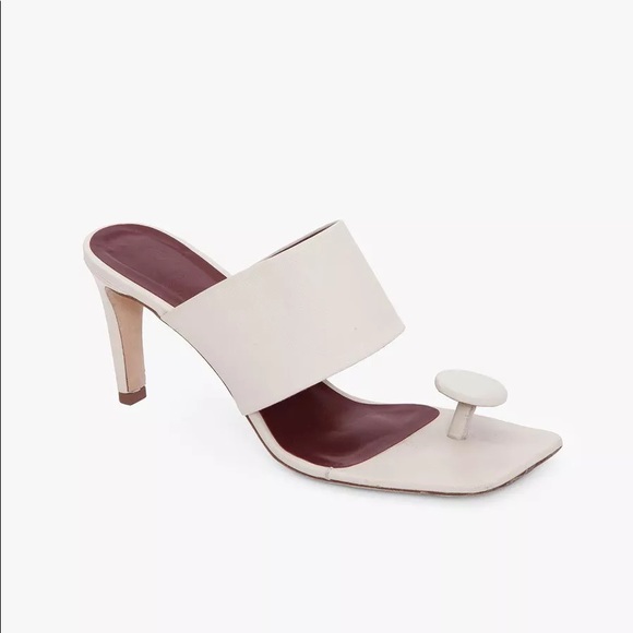 SOLD Staud Luna Cream Leather Sandals size 7.5 - Picture 4 of 16